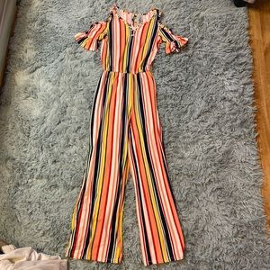 Striped jumpsuit